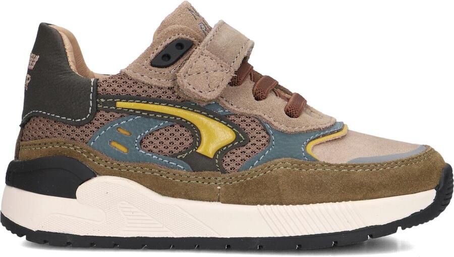 Shoesme suède sneakers olijfgroen grijsgroen
