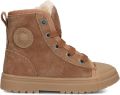 Shoesme Veterboots Jongens Cognac Schapenwol - Bruin