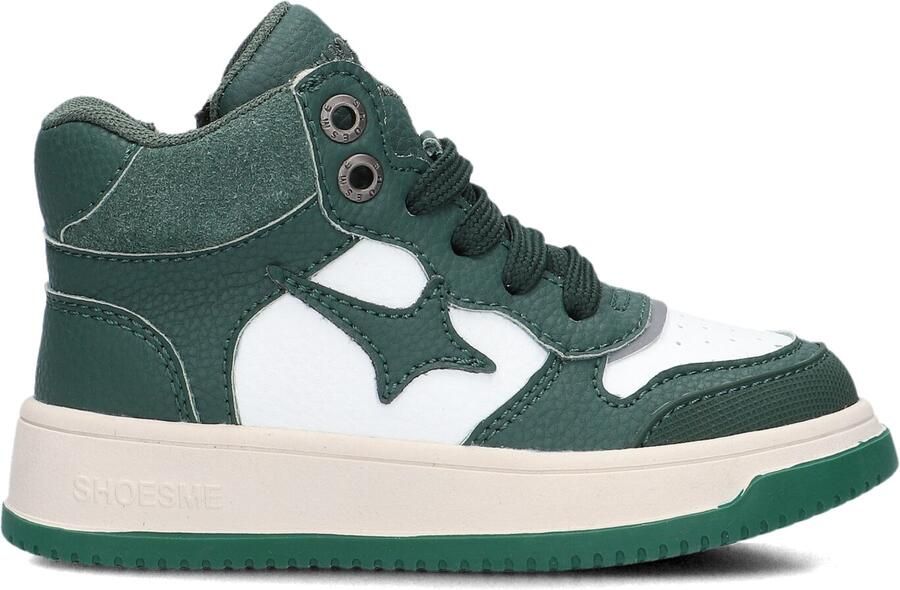 Shoesme Groene Sneaker Sneakers Kinderen Green White Suède