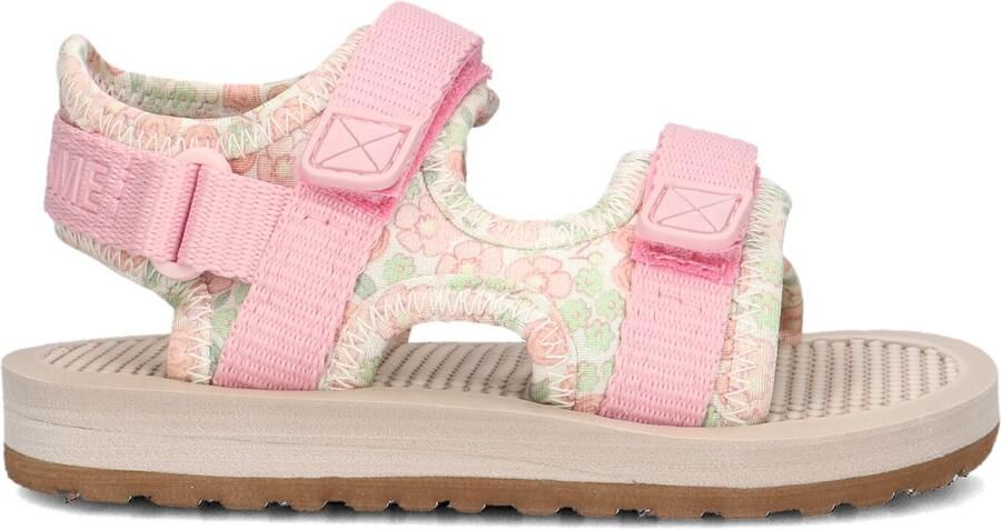 Shoesme Bloemenprint Lichtgewicht Sandaal Sandalen Kind Meisjes Pink Flower Spandex - Foto 4