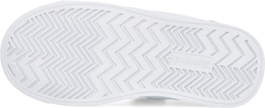 Shoesme Witte Sneaker Met Stripings Veterschoen Kind Unisex White Green Microleer - Foto 4