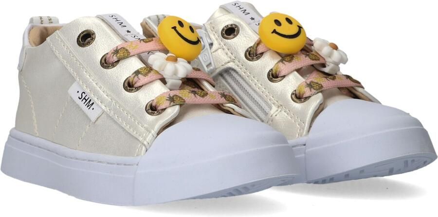 Shoesme Parelmoer Sneaker Sneakers Kinderen Meisjes PEARL Microfiber leer