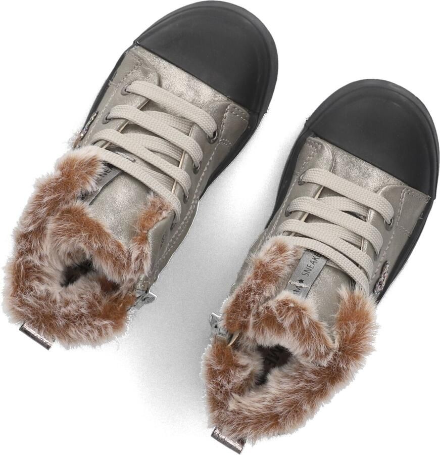Shoesme Sh24w035 Sneakers Leren Sneaker Meisjes Zilver - Foto 3
