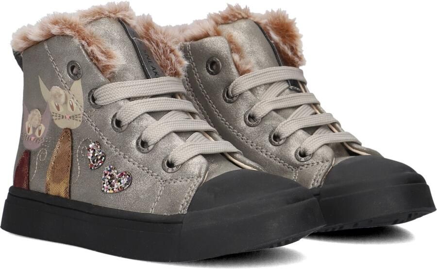 Shoesme Sh24w035 Sneakers Meisjes Leren Sneaker Zilver