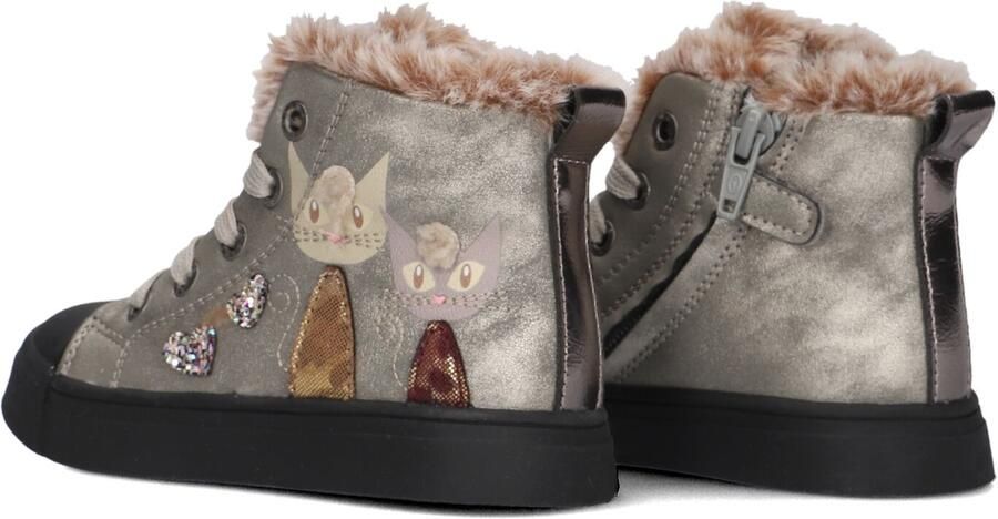 Shoesme Sh24w035 Sneakers Leren Sneaker Meisjes Zilver - Foto 5