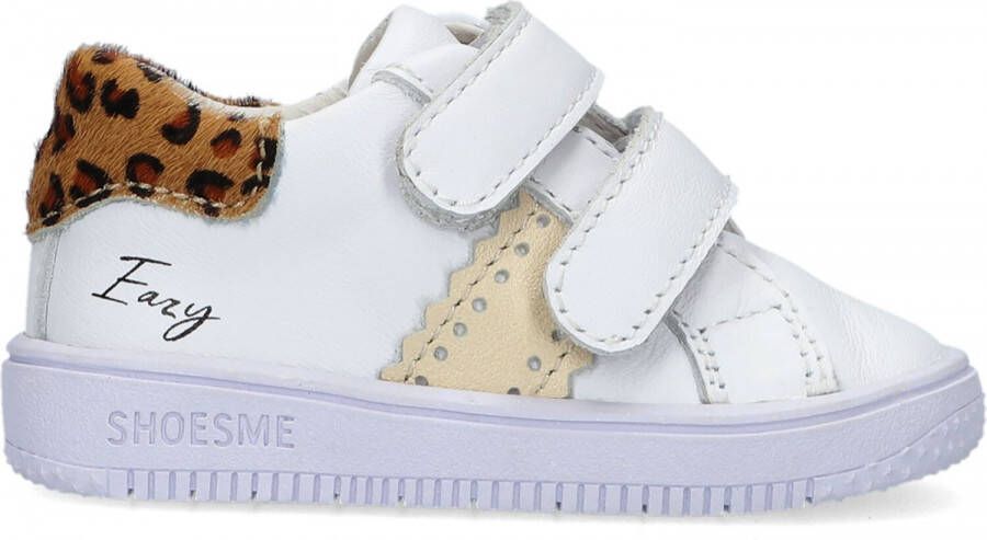 Shoesme Baby | Lage schoenen | Meisjes | WHITE LEOPARDO | Leer