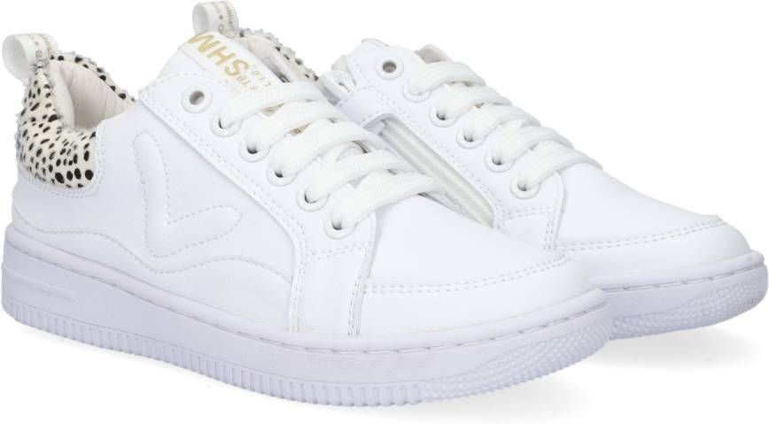 Shoesme Mu21s018 Lage sneakers Leren Sneaker Meisjes Wit - Schoenen.nl
