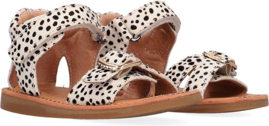 Shoesme leren sandalen met stippen wit zwart Meisjes Leer Stip 32