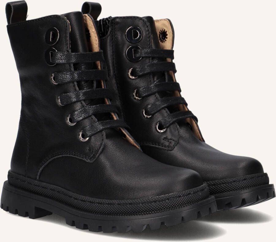 Shoesme Nt21w005 Veterboots Laarzen Met Veters Meisjes Kids Zwart