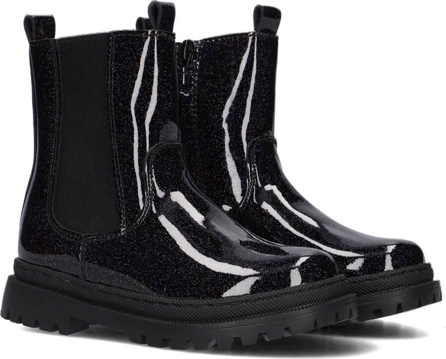 Shoesme lak chelsea boots met glitters zwart 24 | Enkelboot van
