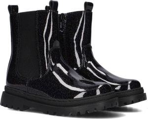 Shoesme lak chelsea boots met glitters zwart
