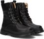 Shoesme Nt21w005 Veterboots Laarzen Met Veters Meisjes Kids Zwart - Thumbnail 1