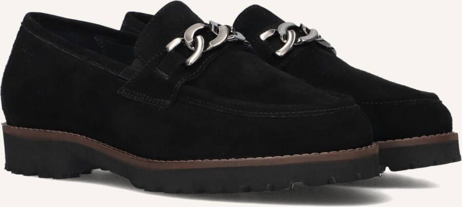 Sioux MEREDITH 734 5167760 Zwarte dames moccasin instappers wijdte H