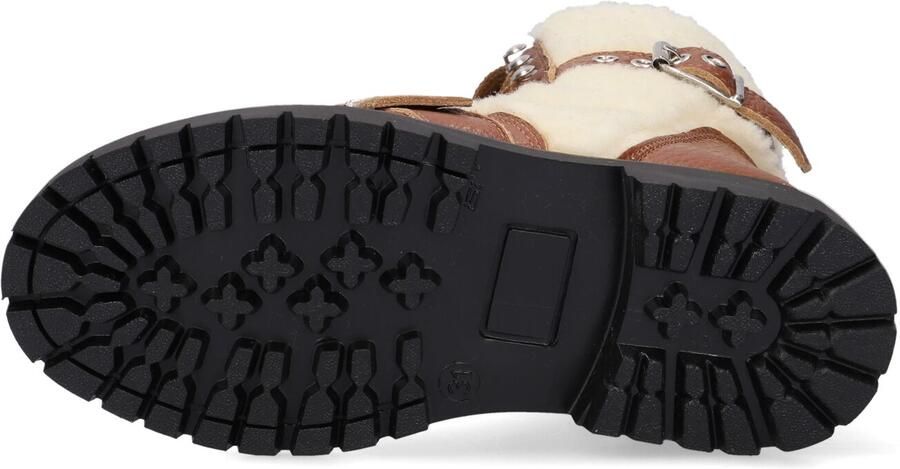 So Jamie Bruin Tinten Cosy Veterboots Laarzen Met Veters Meisjes Cognac - Foto 5