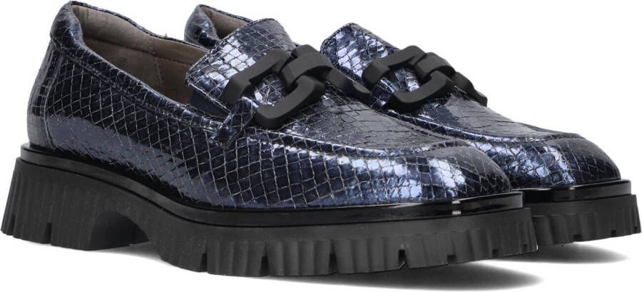 SOFTWAVES Loafers Dames 9.02.07 Maat: 36 Materiaal: Leer Kleur: Blauw