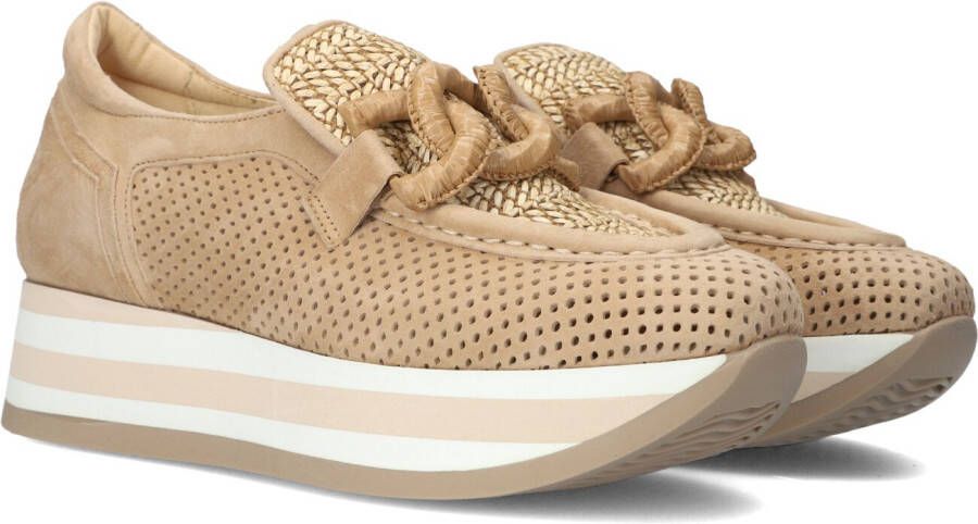 SOFTWAVES Instappers Dames 7.78.90 Maat: 39 5 Materiaal: Suède Kleur: Camel
