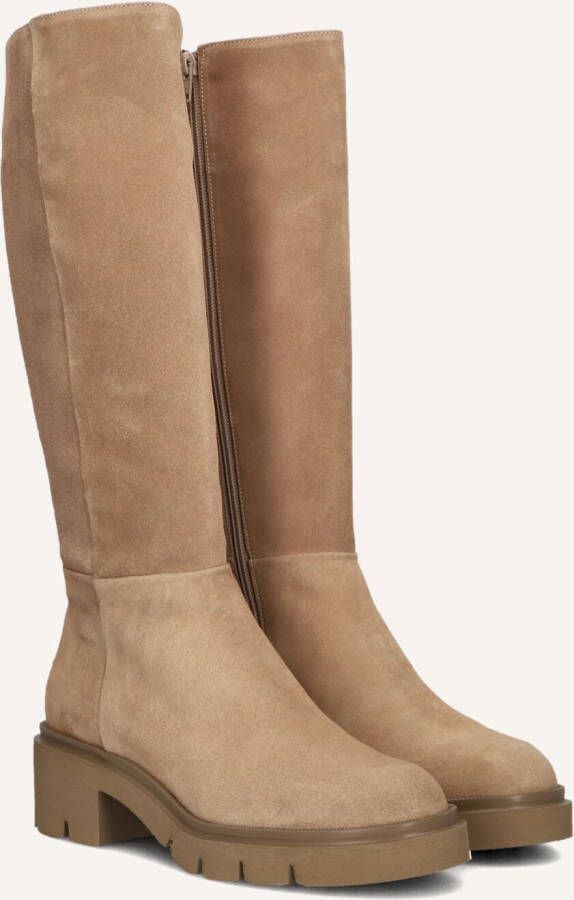 SOFTWAVES Hoge Laarzen Dames Vera 06 Maat: 37 5 Materiaal: Suède Kleur: Camel
