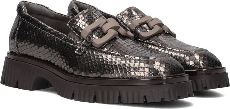 SOFTWAVES Loafers Dames 9.02.07 Maat: 41 Materiaal: Suède Kleur: Brons