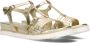 SOFTWAVES Sandalen Dames 7.42.62 Maat: 41 Materiaal: Leer Kleur: Goud - Thumbnail 1