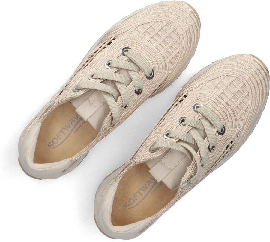 SOFTWAVES Lage Sneakers Dames 9.32.30 Textiel Beige - Foto 2