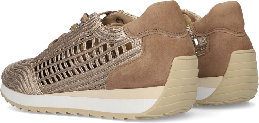 SOFTWAVES Lage Sneakers Dames 9.32.30 Textiel Goudkleurig - Foto 2