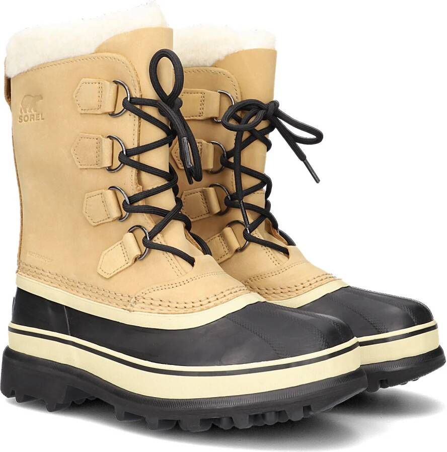 SOREL Vachtlaarzen Dames Caribou Wp Maat: 41 Materiaal: Nubuck Kleur: Cognac