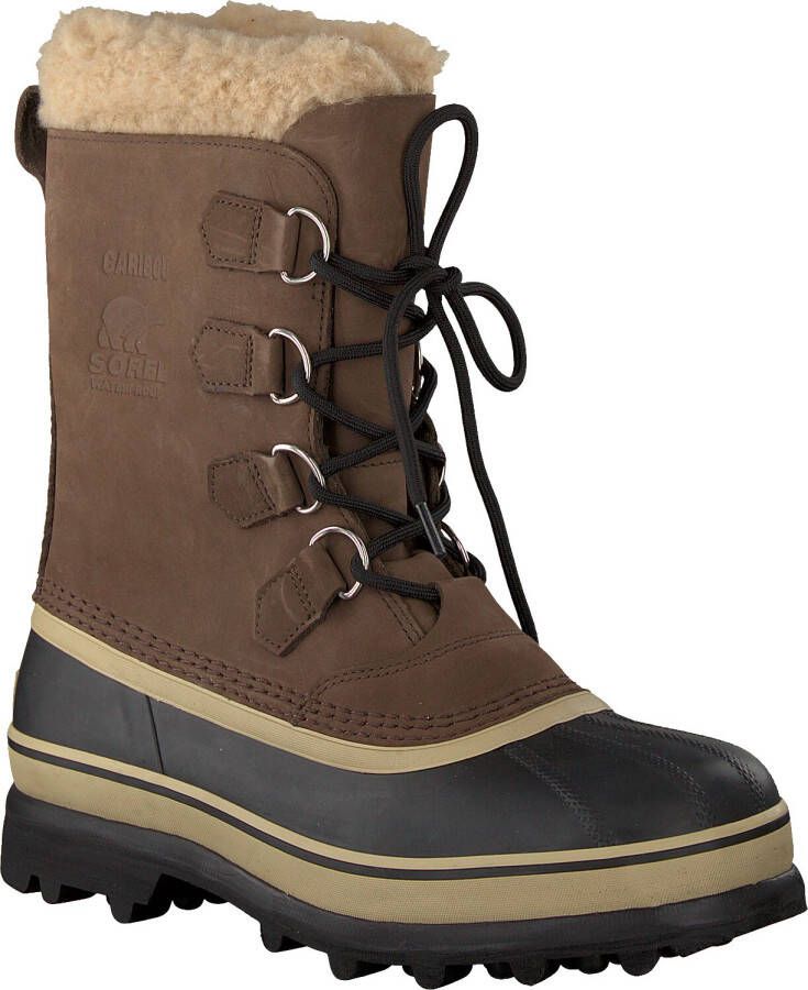 Sorel Caribou Winterlaars Middenbruin Zwart