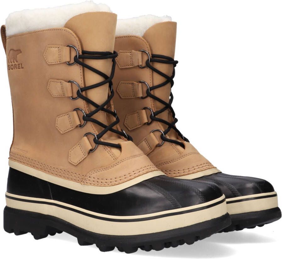 Sorel Caribou Veterboots Laarzen Met Veters Heren Camel +