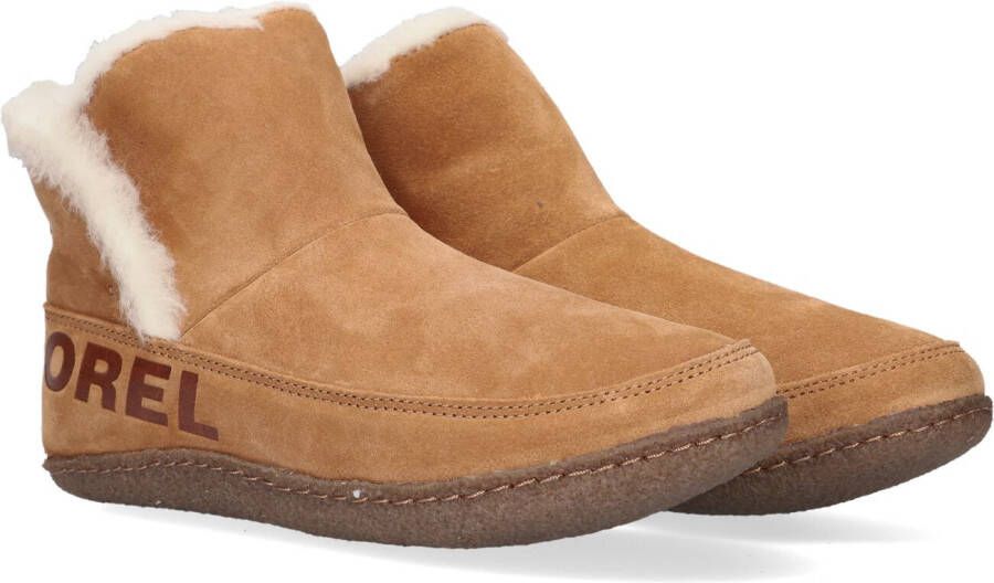 SOREL Pantoffels Dames Nakiska Bootie Maat: 38 Materiaal: Textiel Kleur: Cognac