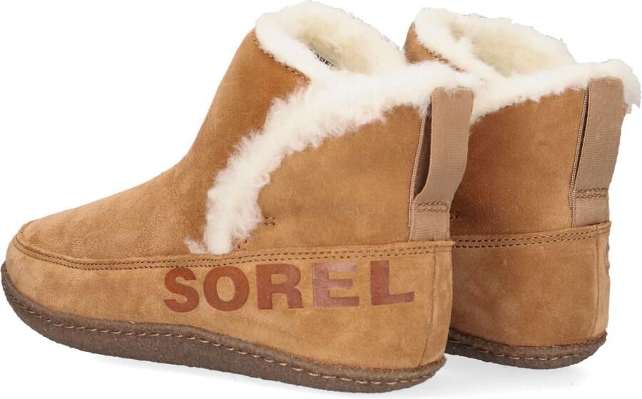 SOREL Pantoffels Dames Nakiska Bootie Maat: 36 Materiaal: Textiel Kleur: Cognac - Foto 4