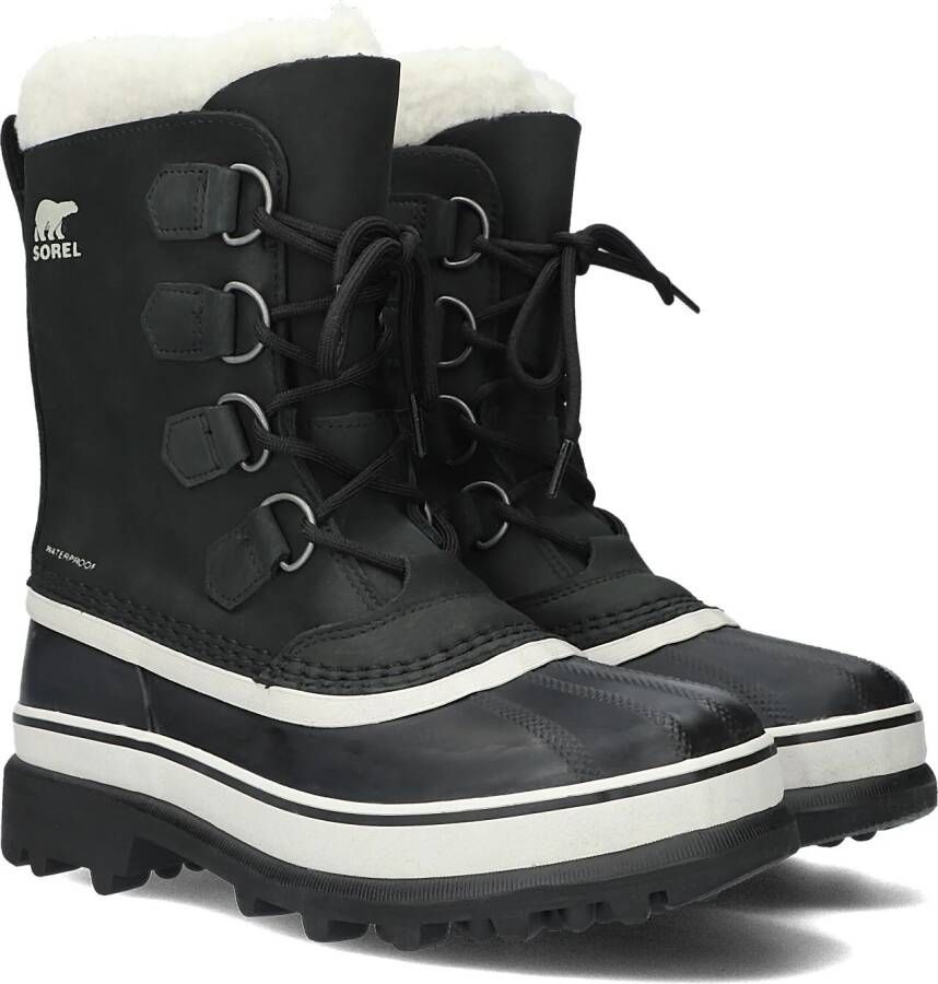 SOREL Vachtlaarzen Dames Caribou Wp Maat: 38 5 Materiaal: Nubuck Kleur: Zwart