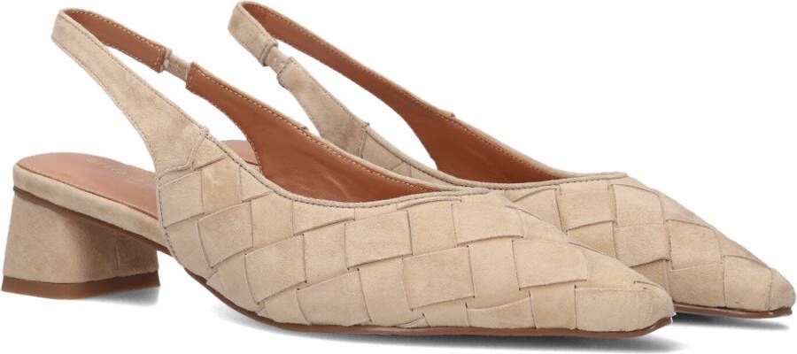 STEFANO LAURAN Slingbacks Dames D24062 Maat: 40 Materiaal: Suède Kleur: Beige