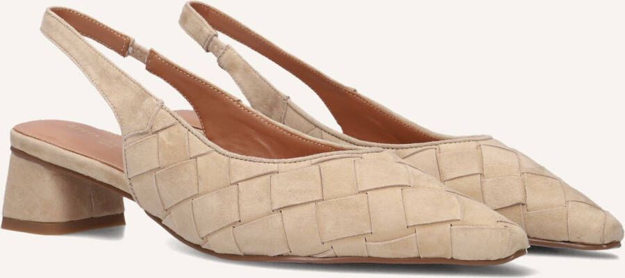 STEFANO LAURAN Slingbacks Dames D24062 Maat: 37 Materiaal: Suède Kleur: Beige