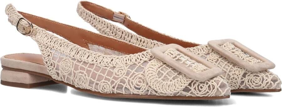 STEFANO LAURAN Slingbacks Dames 586131677 K Maat: 36 Materiaal: Textiel Kleur: Beige