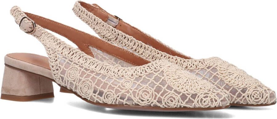STEFANO LAURAN Slingbacks Dames D24059 Maat: 40 Materiaal: Textiel Kleur: Beige