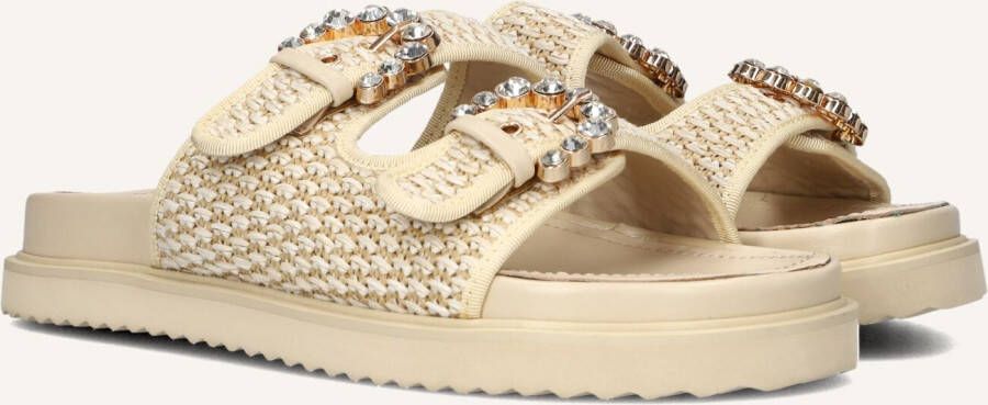 STEFANO LAURAN Slippers Dames 888632016k Maat: 41 Materiaal: Raffia Kleur: Beige