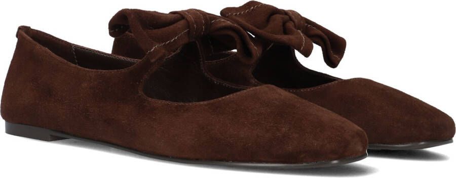STEFANO LAURAN Ballerina Dames Bailarina Lazo Maat: 39 Materiaal: Suède Kleur: Bruin