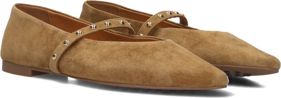 STEFANO LAURAN Ballerina Dames X1417 Maat: 38 Materiaal: Suède Kleur: Camel