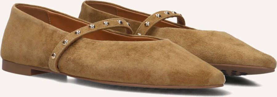 STEFANO LAURAN Ballerina Dames X1417 Maat: 43 Materiaal: Suède Kleur: Camel
