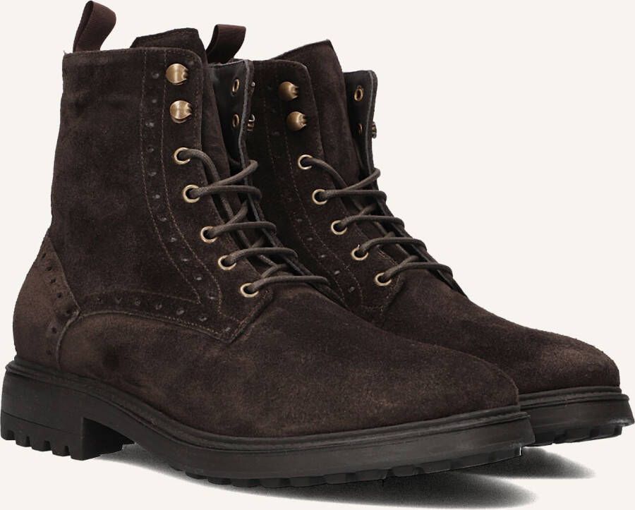 STEFANO LAURAN Veterboots Heren 3551 Maat: 43 Materiaal: Leer Kleur: Bruin