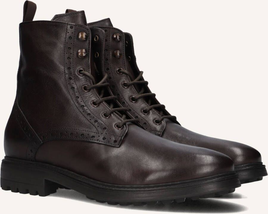 STEFANO LAURAN Veterboots Heren 3551 Maat: 45 Materiaal: Leer Kleur: Bruin
