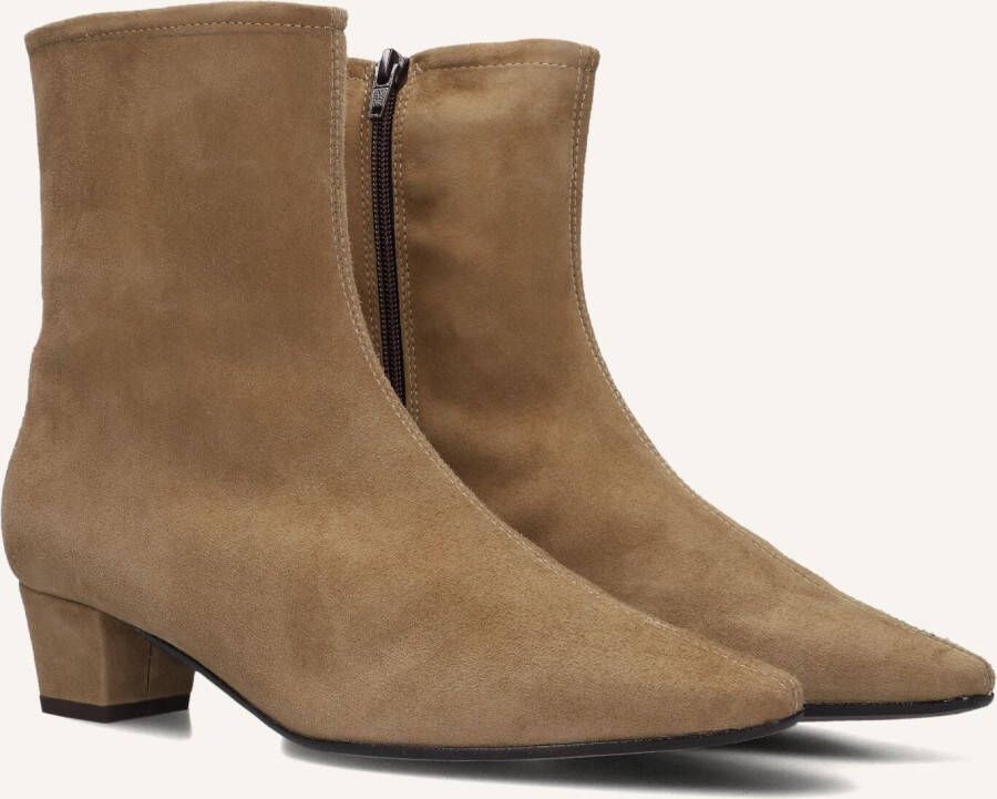 STEFANO LAURAN Enkellaarsjes Dames 010-292 Maat: 43 Materiaal: Suède Kleur: Taupe