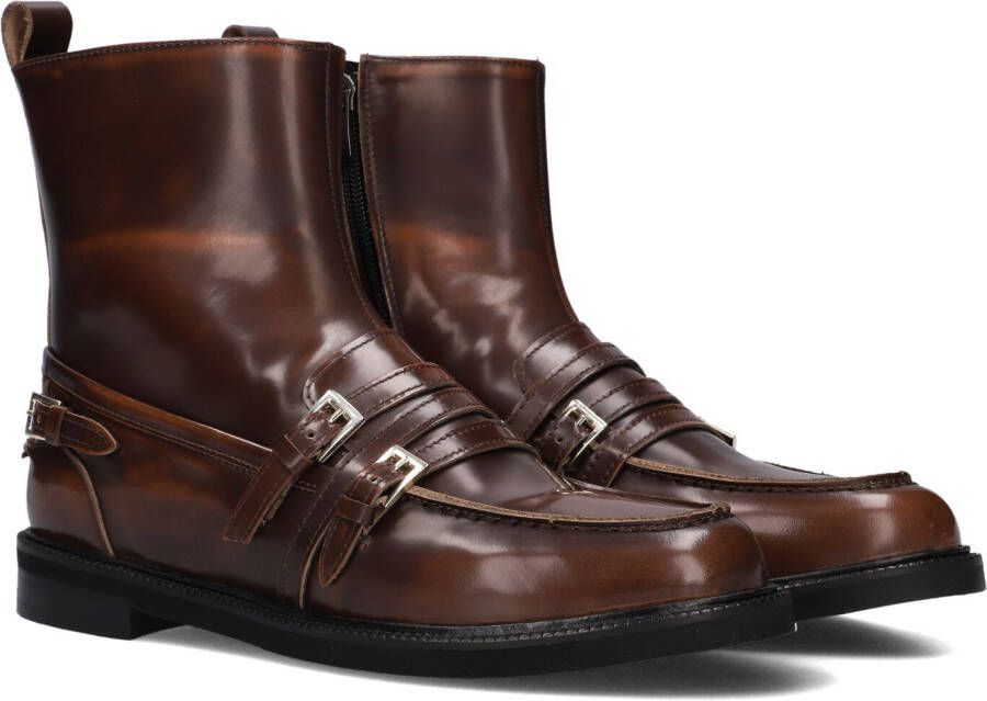 STEFANO LAURAN Enkellaarsjes Dames 12096 Maat: 38 5 Materiaal: Leer Kleur: Bruin