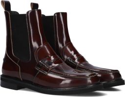STEFANO LAURAN Enkellaarsjes Dames 12220 Leer Cognac
