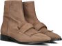 STEFANO LAURAN Enkellaarsjes Dames 22102 Maat: 38 Materiaal: Suède Kleur: Taupe - Thumbnail 1