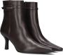 Stefano Lauran Penny2 Enkellaarsjes Enkelboots met rits Dames Bruin - Thumbnail 1