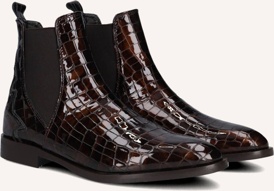STEFANO LAURAN Enkellaarsjes Dames S3298 Maat: 39 Materiaal: Lakleer Kleur: Bruin