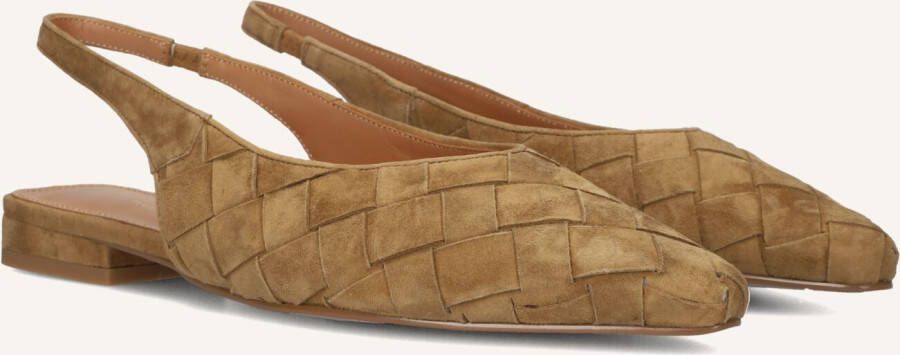 STEFANO LAURAN Slingbacks Dames 6155 Maat: 43 Materiaal: Suède Kleur: Camel