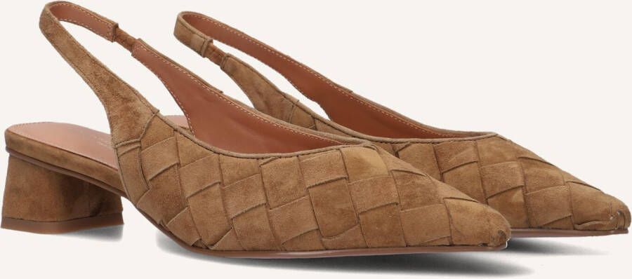 STEFANO LAURAN Slingbacks Dames D24062 Maat: 37 Materiaal: Suède Kleur: Camel