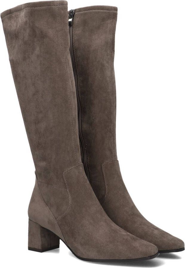 STEFANO LAURAN Hoge Laarzen Dames 25547 Maat: 40 Materiaal: Suède Kleur: Taupe